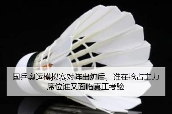 国乒奥运模拟赛对阵出炉后，谁在抢占主力席位谁又面临真正考验 - Kaiyun